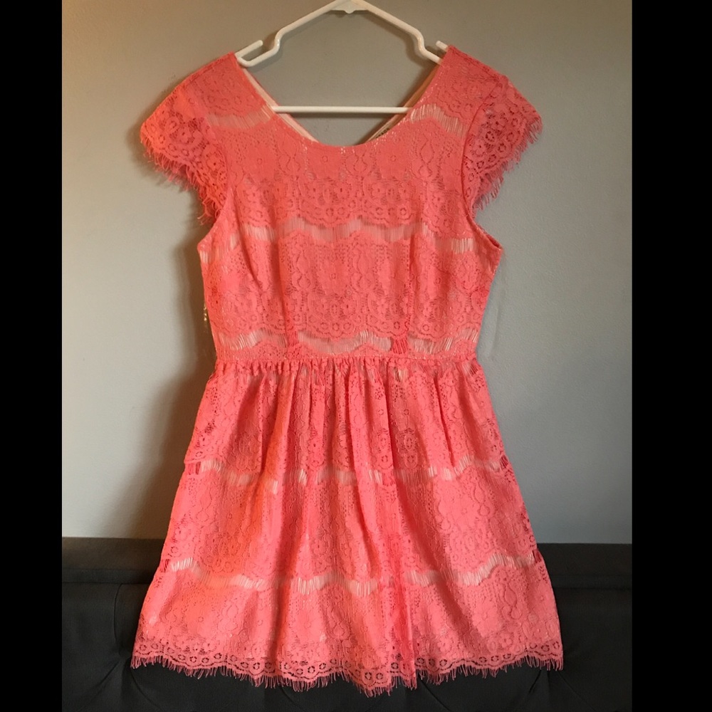 Peach formal dress (worn once)